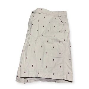 The Foundry Supply Co. Cream Sailboat Print Shorts